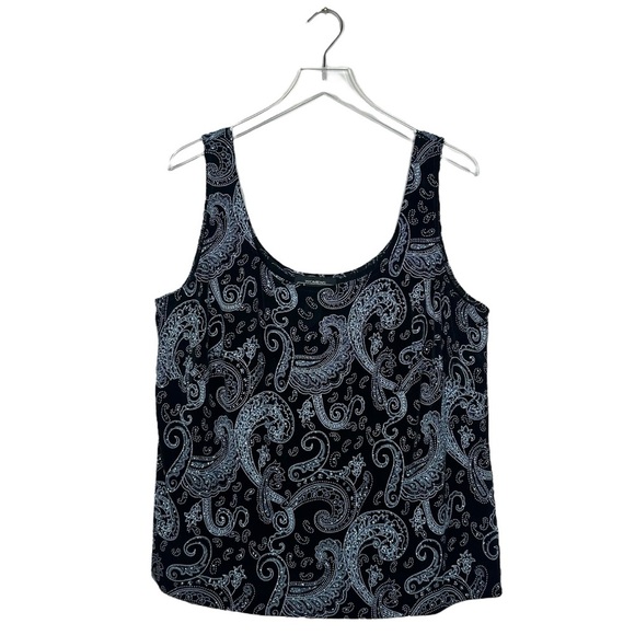 Alex Evenings 2X Black Paisley 2pc Jacket Tank Set Plus Formal Glitter - Picture 12 of 13